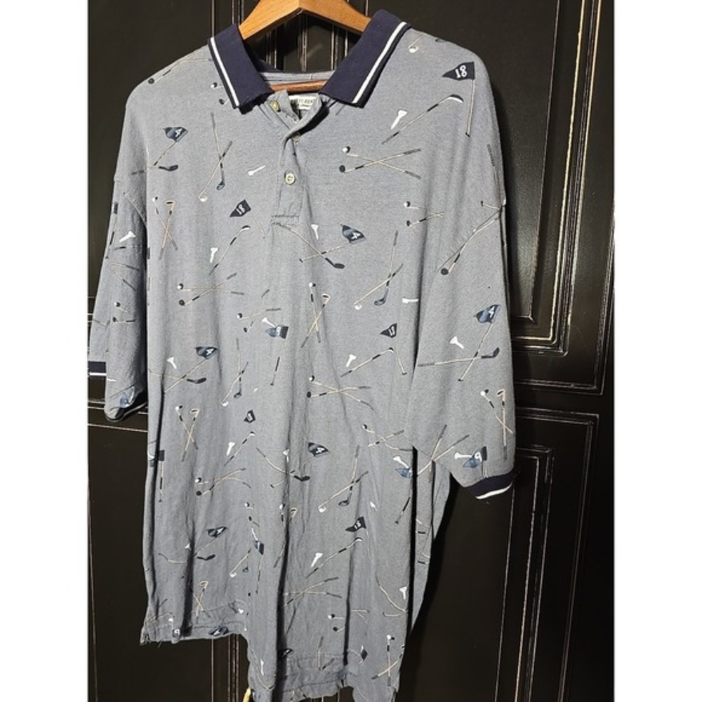 Bert Pulitzer Golf‎ XL, Golf Print All Over Polo